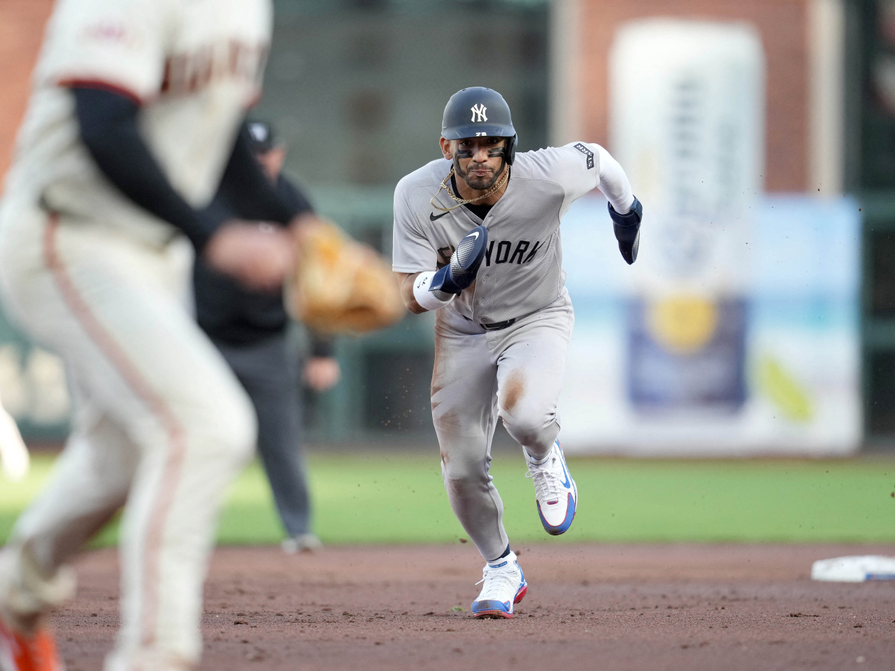 Jos&eacute; Caballero was a key contributor to the Yankees' scoring outburst in the second inning. Photo: Reuters