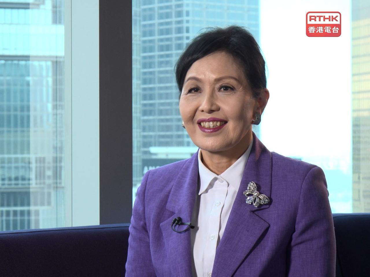 陳清霞表示，特區政府正制定首份五年規劃，她鼓勵本港女性提出意見。（鍾家銘攝）