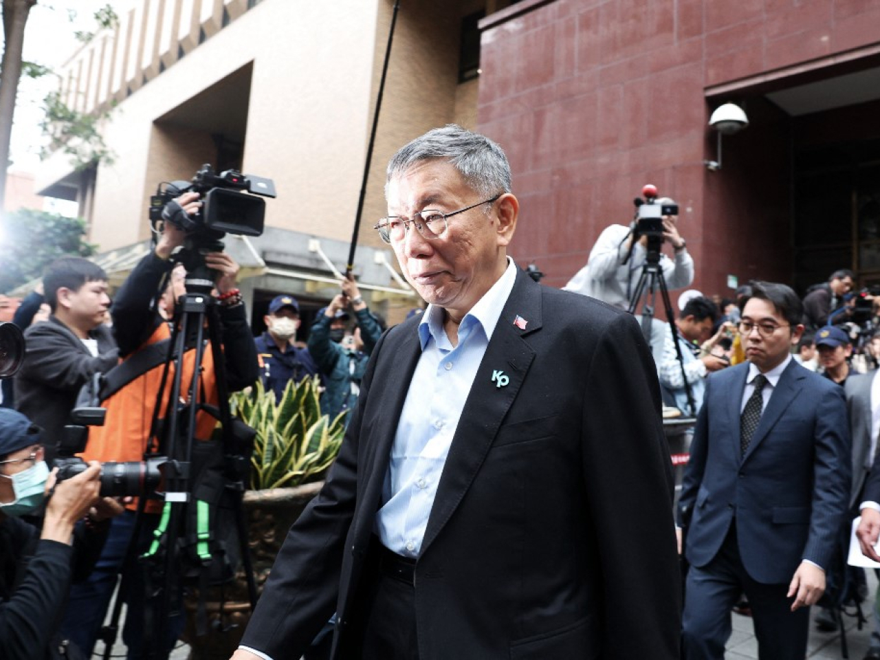 柯文哲在台北地方法院一審被判監17年，剝奪公權6年，可以上訴。（法新社）