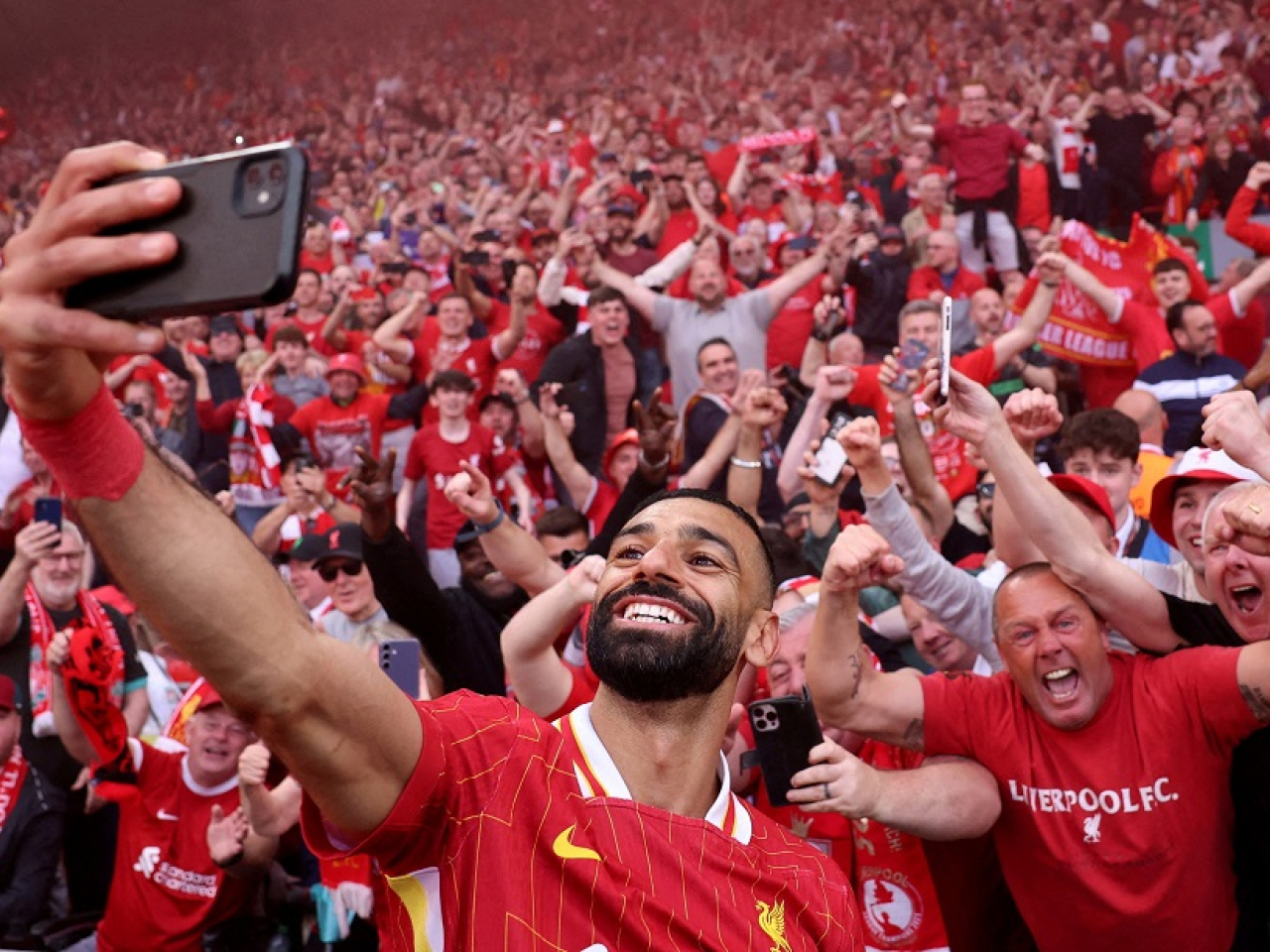 After a glittering nine-year spell at Liverpool, speculation is rife as to where Mo Salah will be playing next season. File photo: Reuters