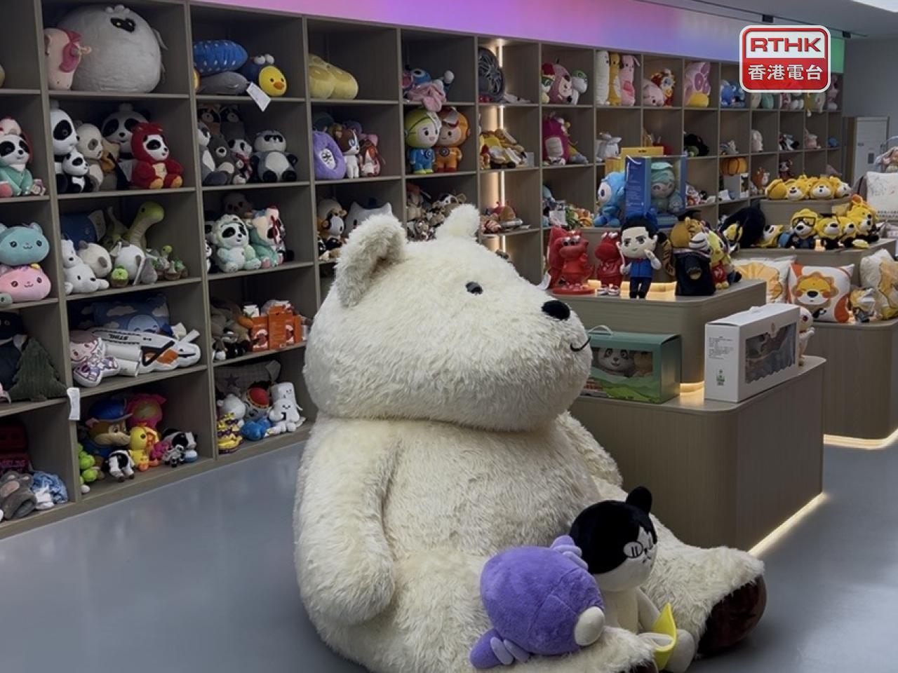 內地近年文創公仔等IP產業，發展越來越蓬勃。(林漢山攝)