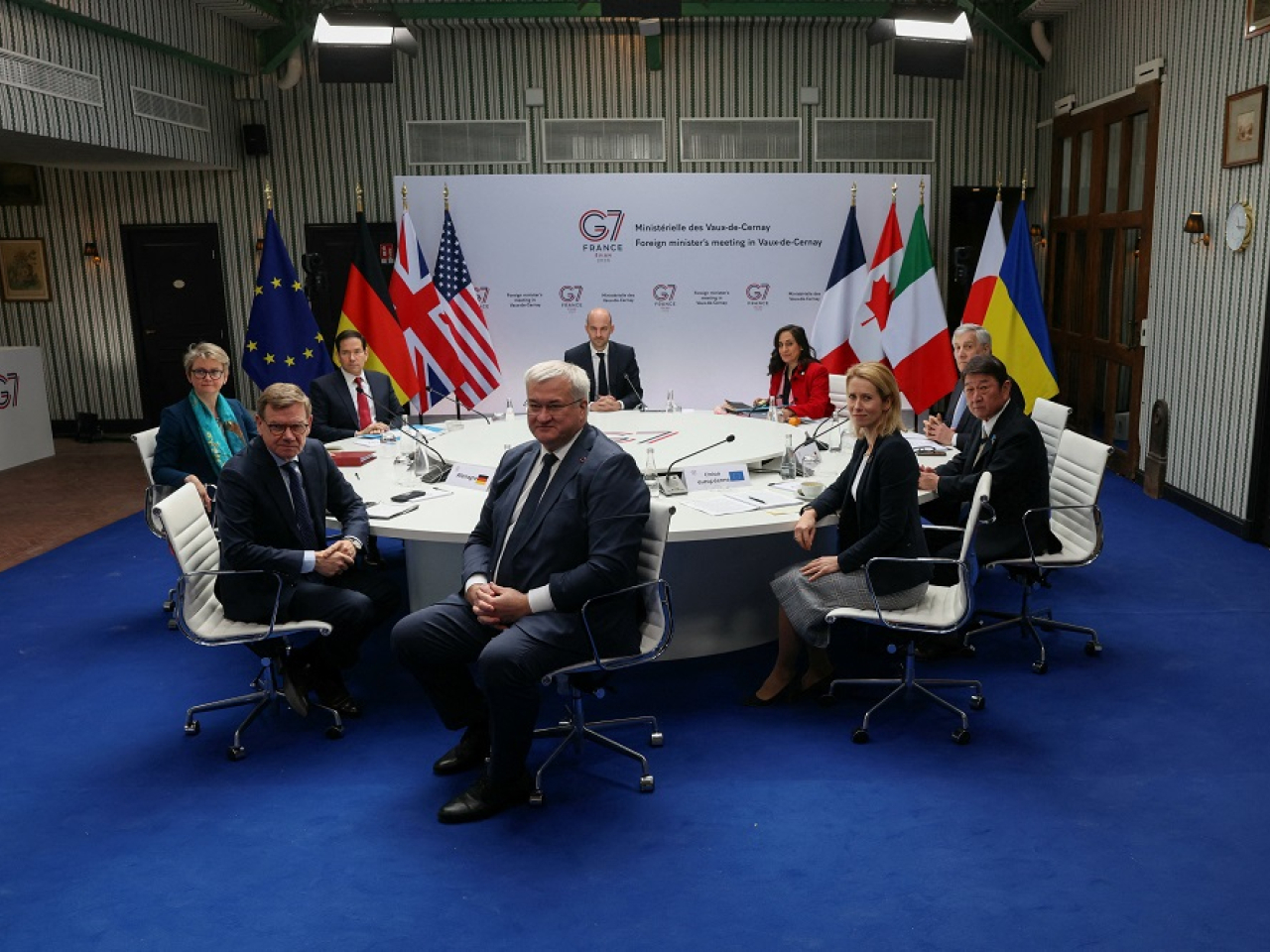 G7 foreign ministers meeting in Paris also urged Iran to restore safe and toll-free freedom of navigation in the strategic Strait of Hormuz. Photo: Reuters