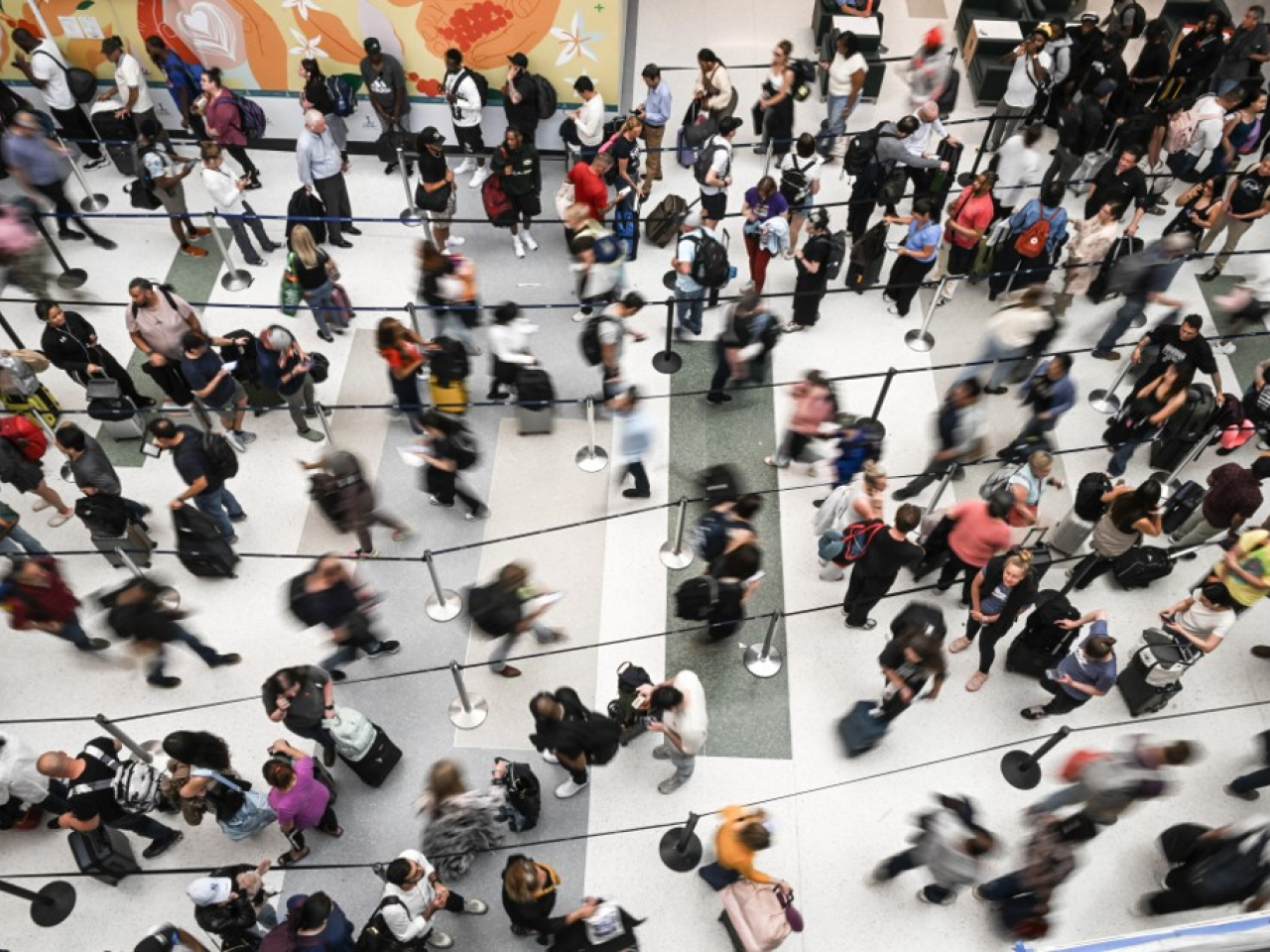The chaos at US airports looks set to continue after House Republicans rejected the latest bipartisan funding bill. File photo: AFP