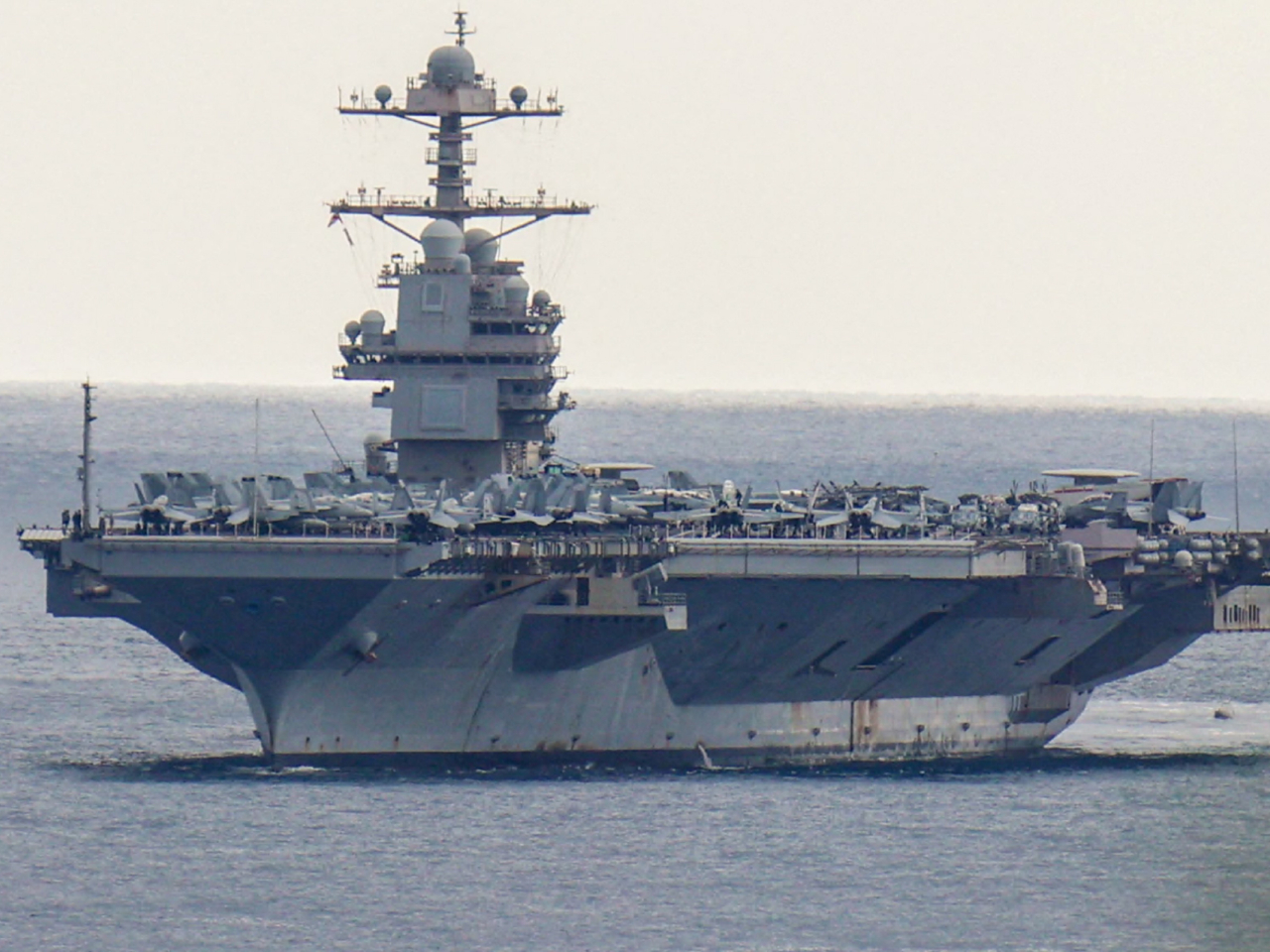 福特號自去年6月以來，已在海上連續部署約9個月時間。（路透社資料圖片）