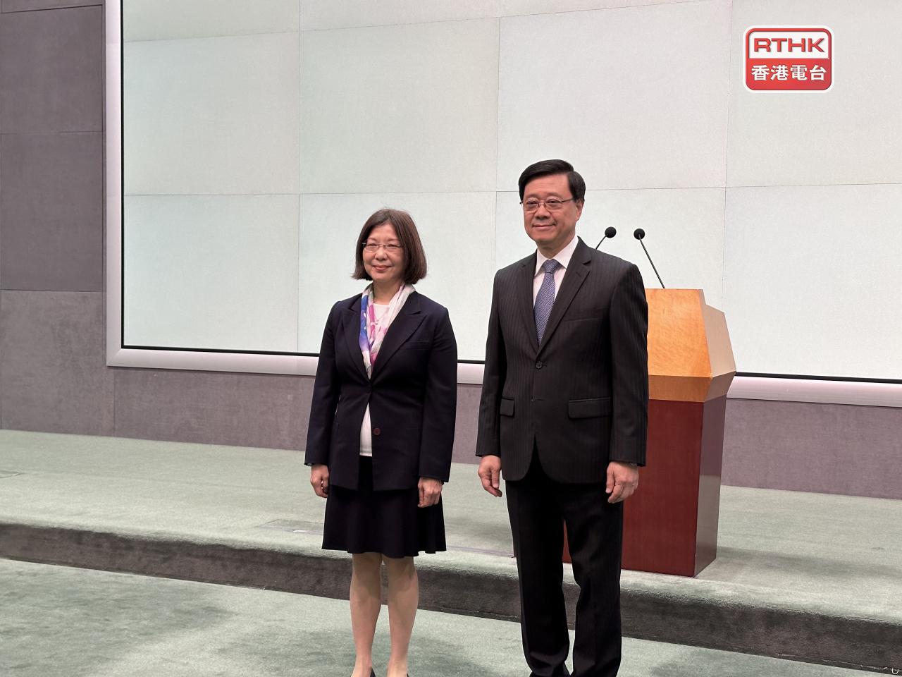 John Lee says Janice Tse&rsquo;s long history within the administration makes her the ideal fit to lead the bureau through a demanding agenda ahead. Photo: RTHK