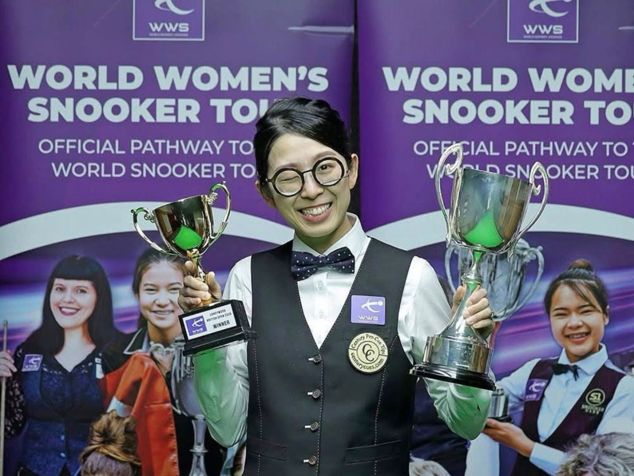 Ng On-yee becomes only the fifth player to win the British Open three or more times. Photo courtesy of World Women's Snooker