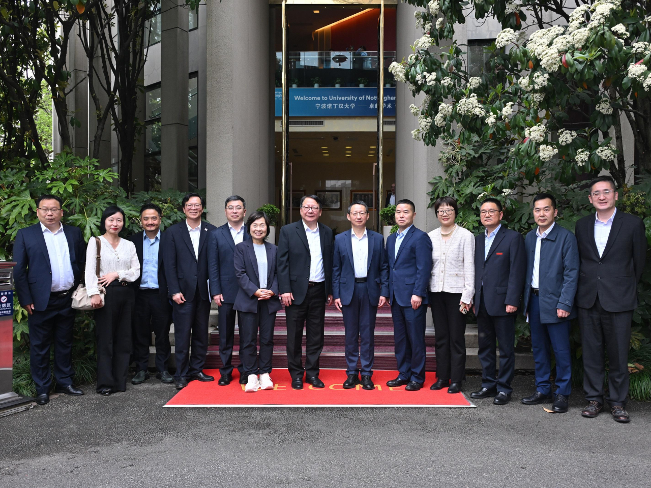 代表團實地考察當地大學城發展模式，為北都大學城規劃建設提供政策參考。（政府新聞處）