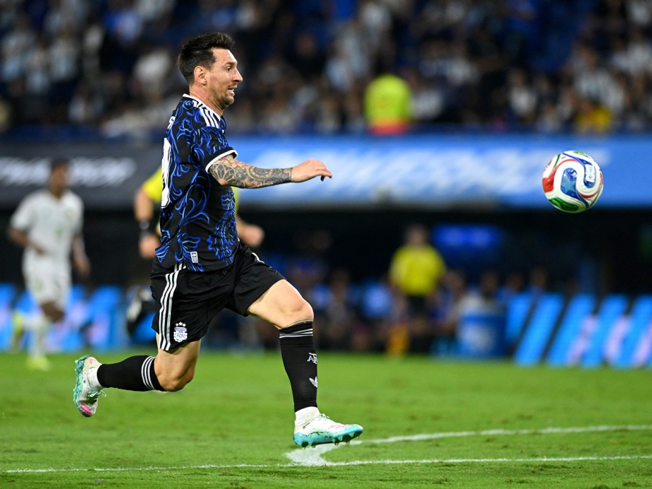 Argentina legend Lionel Messi will start against Zambia on Tuesday, after coming off the bench in Friday's scrappy win over Mauritania. Photo: Reuters