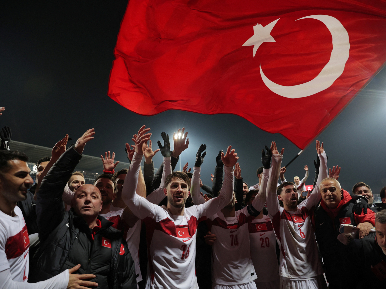 Turkey beat Kosovo to advance to the World Cup for the first time since 2002. Photo: Reuters
