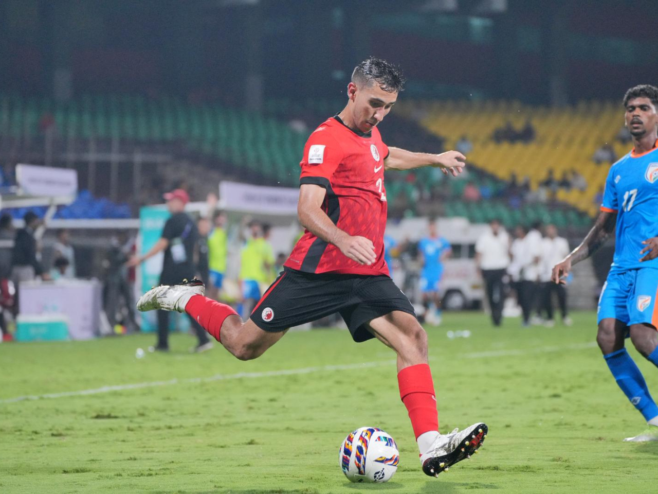 The SAR ended their Asian Cup qualifying campaign as Group C runners-up, behind Singapore. Photo courtesy of the Football Association of Hong Kong, China
