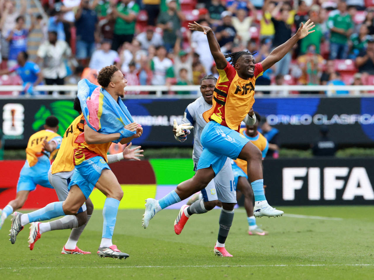 The victory ends an over half a century World Cup drought for the central African nation. Photo: Reuters