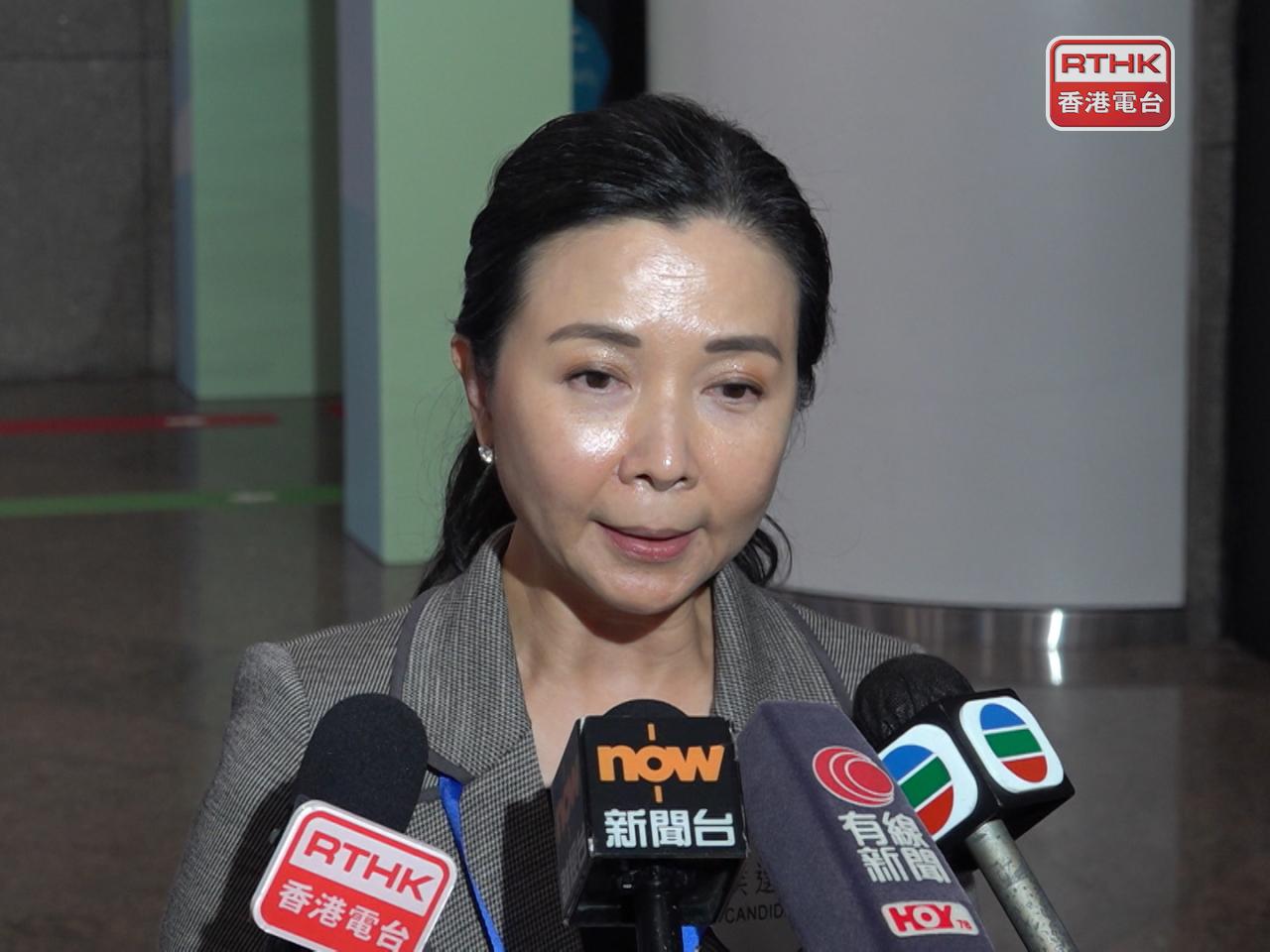 謝邱安儀表示，今年首兩個月合併來看，零售額按年升11.8%，反映消費氣氛好轉。（港台圖片）