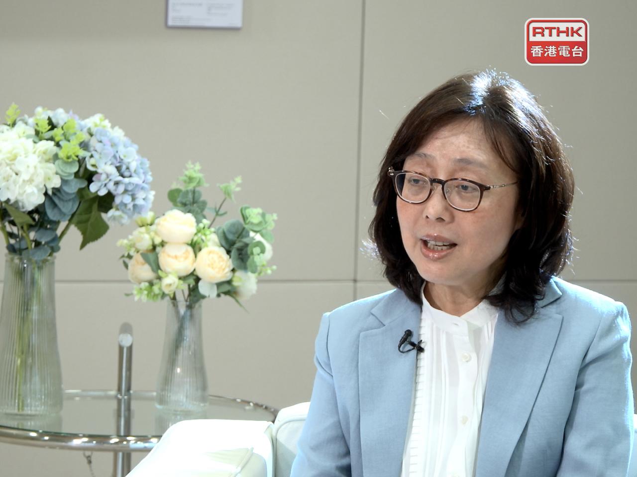 Bernadette Linn says the Hung Shui Kiu logistics hub ultimately needs to be self-financing. Photo: RTHK