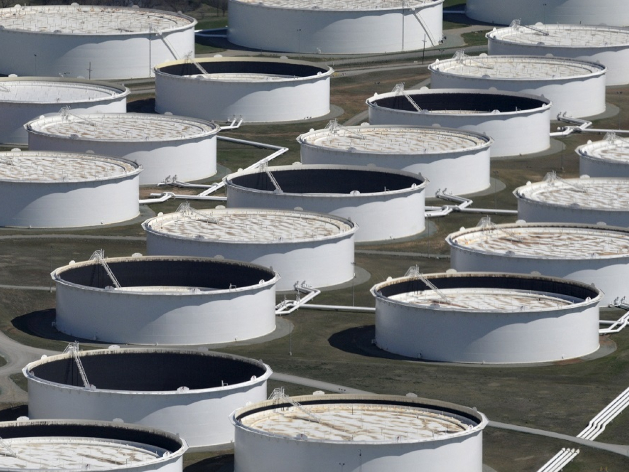 Oil prices jumped, with both major benchmarks hitting about US$110 a barrel by the end of the day. File photo: Reuters