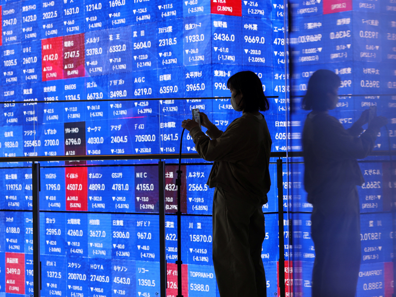 The  Nikkei share average opened up 576 points, or 1.1 percent, at 53,039 on Friday. File photo: Reuters