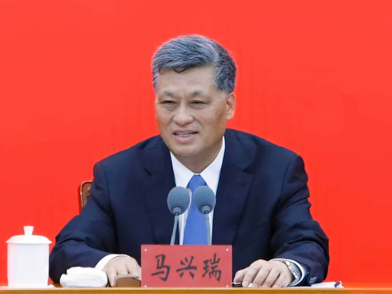 馬興瑞涉嫌嚴重違紀違法。（新華社資料圖片）