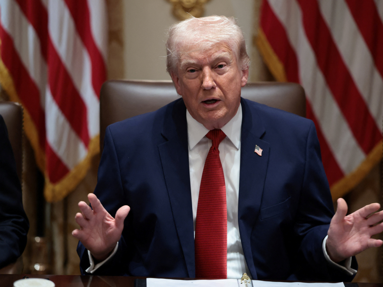 特朗普表示，再過一段時間就能輕鬆打開霍爾木茲海峽，奪取石油。（路透社資料圖片）