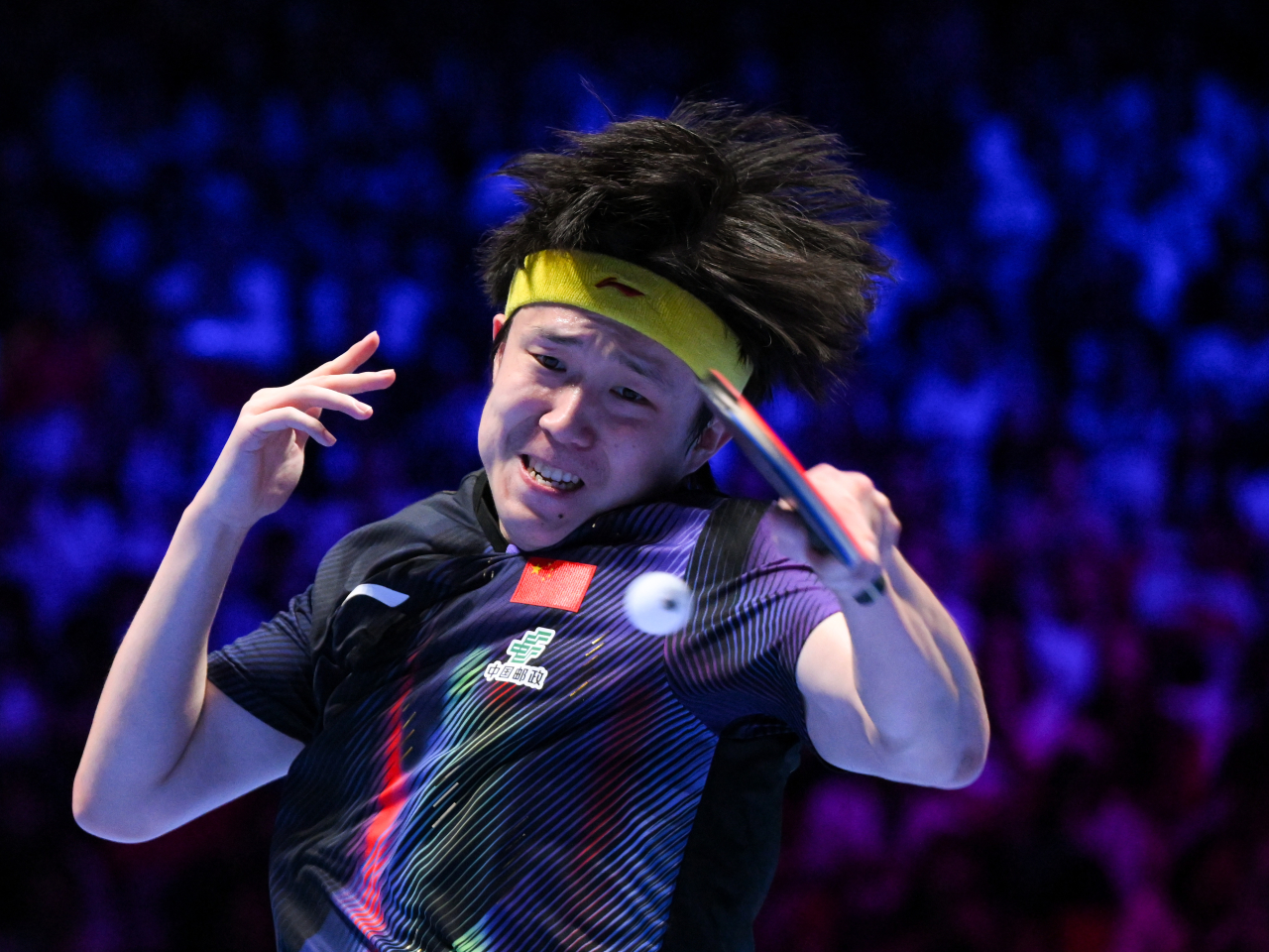 王楚欽是賽事唯一晉級8強的中國男子乒乓球手。（新華社）