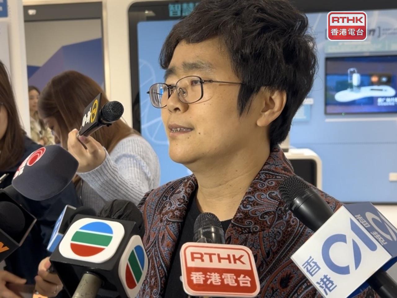 顏永萍說，香港是科技和人才高地，相信兩地未來會加強技術互通和人才交流。(林漢山攝)