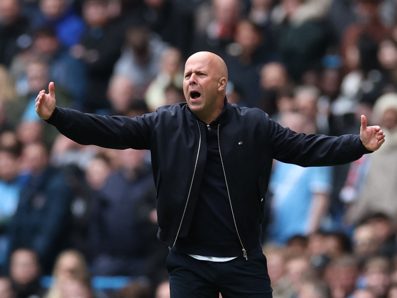 The defeat caps a remarkable decline for Slot, who just 12 months ago was on the brink of leading Liverpool to their record-equalling 20th English title. Photo: Reuters