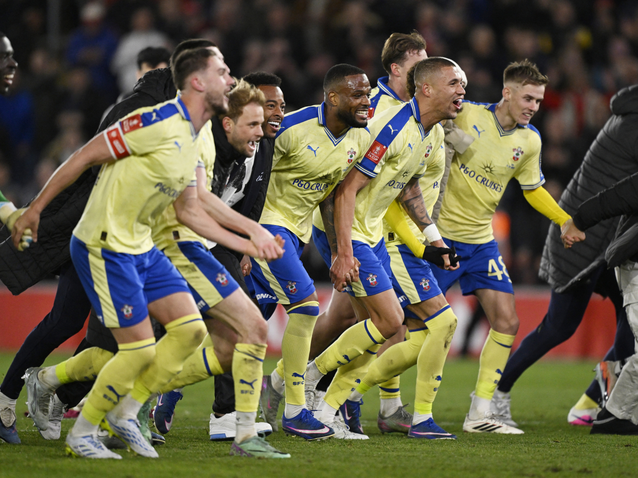 修咸頓爆冷淘汰阿仙奴，成為唯一一支殺入英足盃4強的英冠球隊。（路透社）