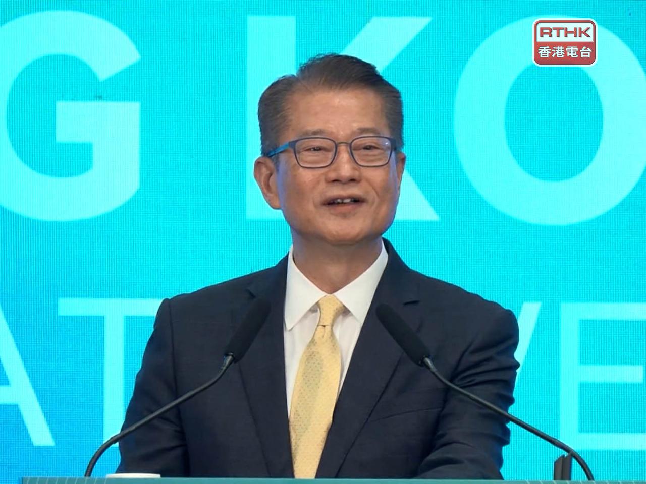 Paul Chan said Hong Kong had recorded improvements in exports and local consumption. File photo: RTHK