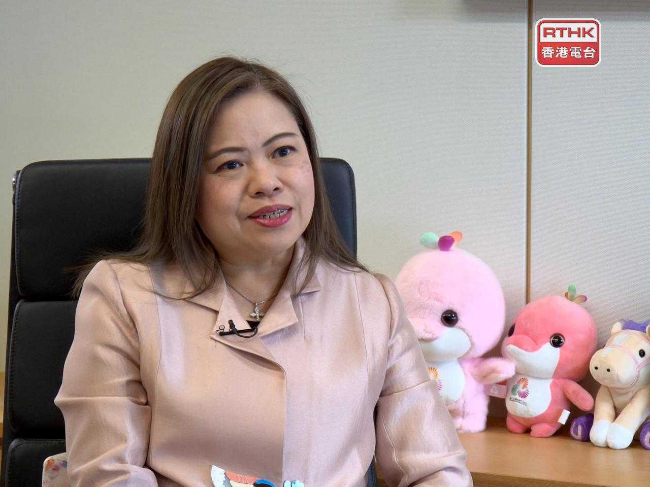 羅淑佩表示，現時體育園已啟用一年，認為相關標準或計算方法有需要考慮微調。（港台圖片）