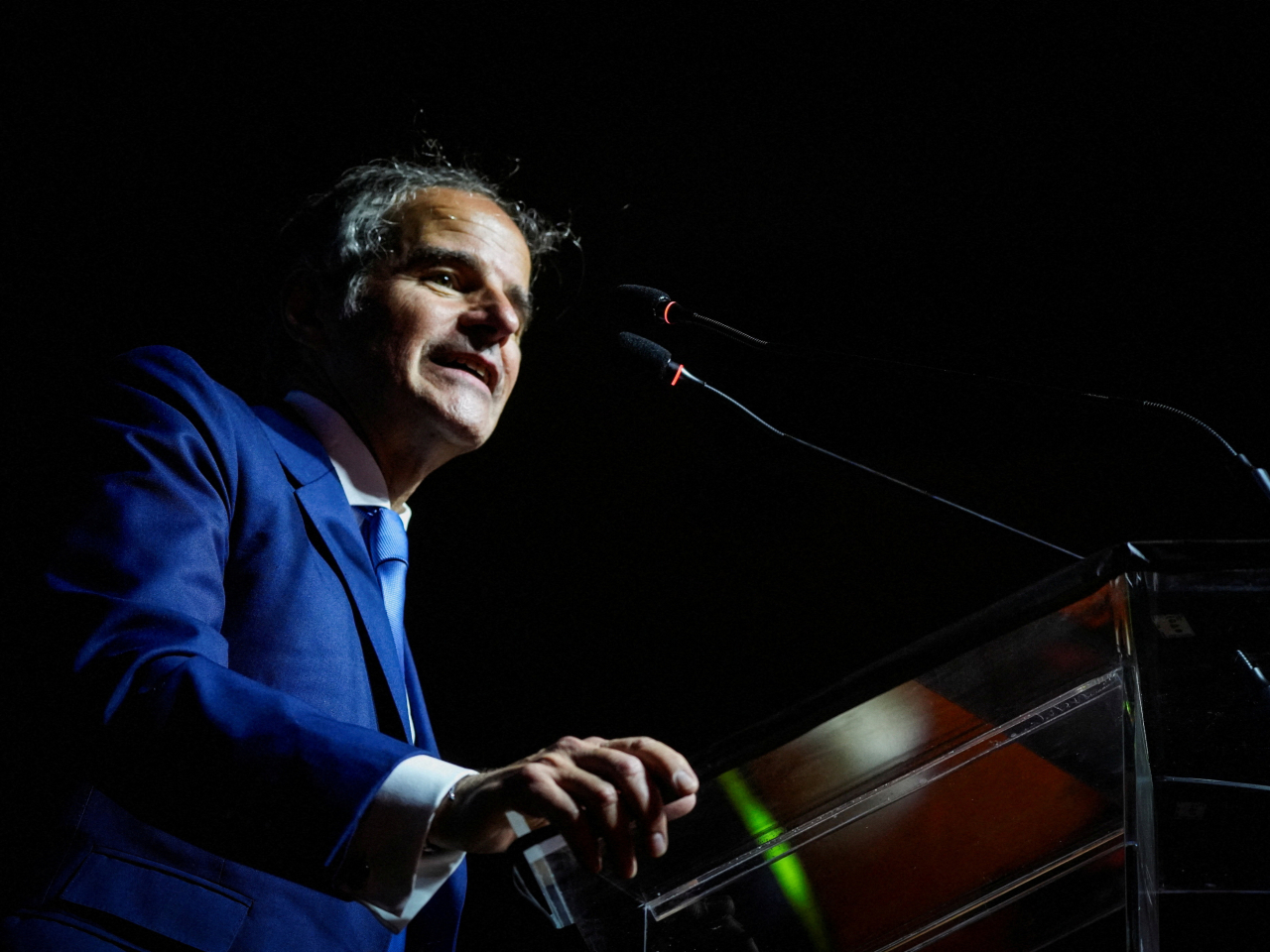 IAEA's director Rafael Grossi says strikes near the operating plant "could cause a severe radiological accident". File photo: Reuters