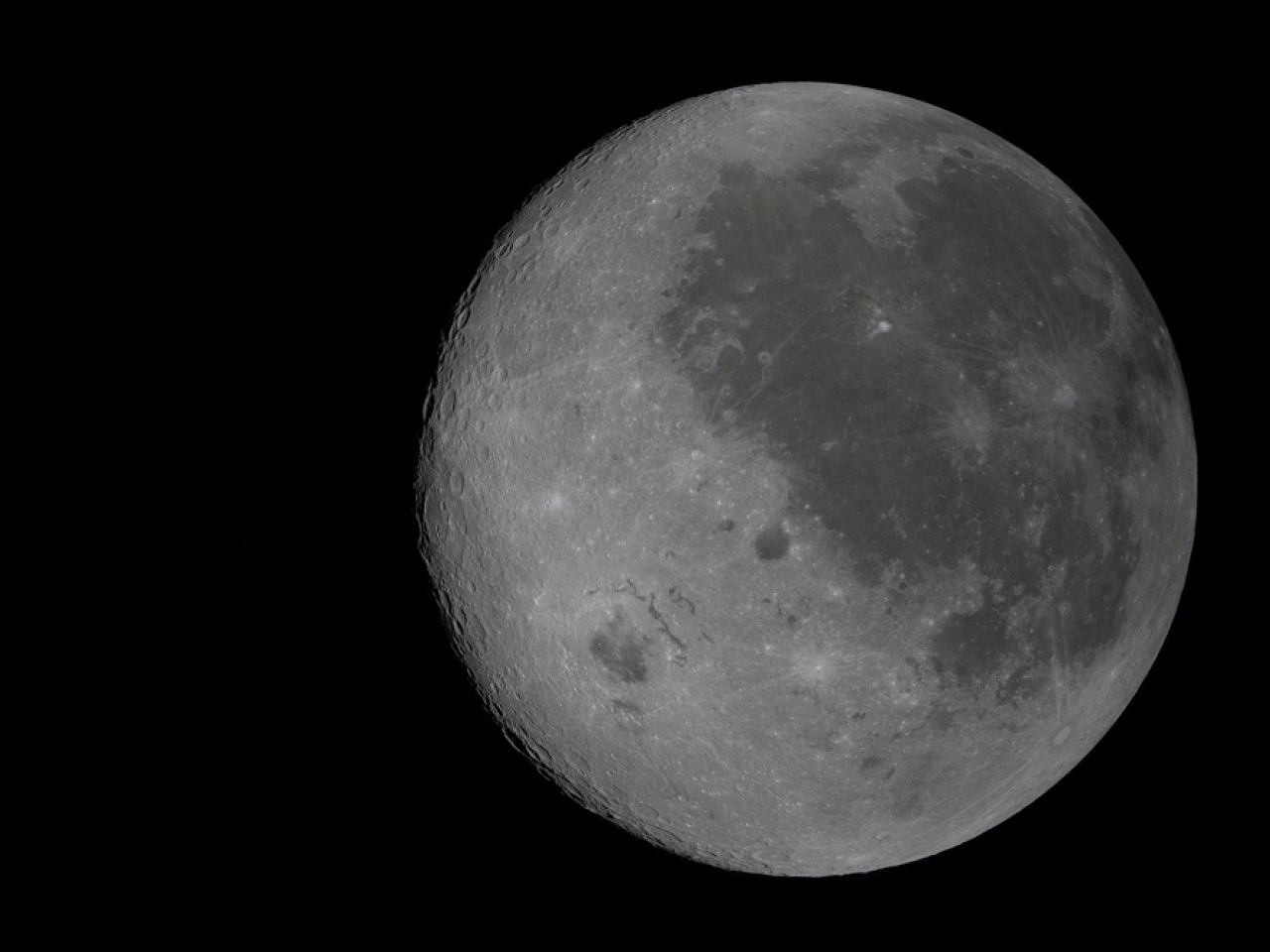 The near side of the Moon is visible on the right, as viewed by the crew of the Nasa Artemis II. Photo: Reuters