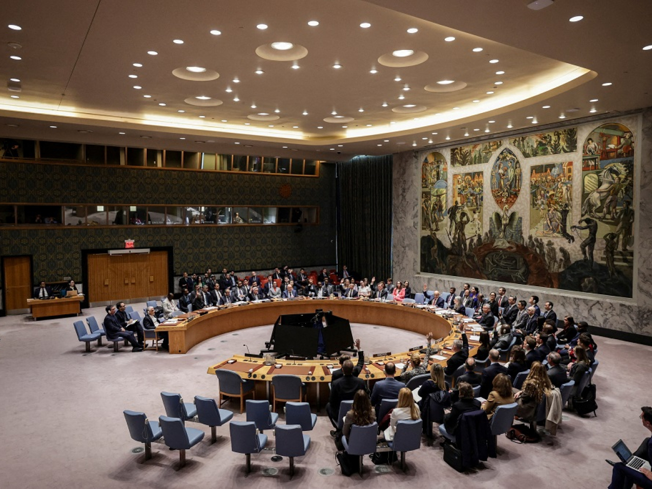 The draft resolution was proposed by Bahrain in close coordination with other Gulf states. Photo: Reuters