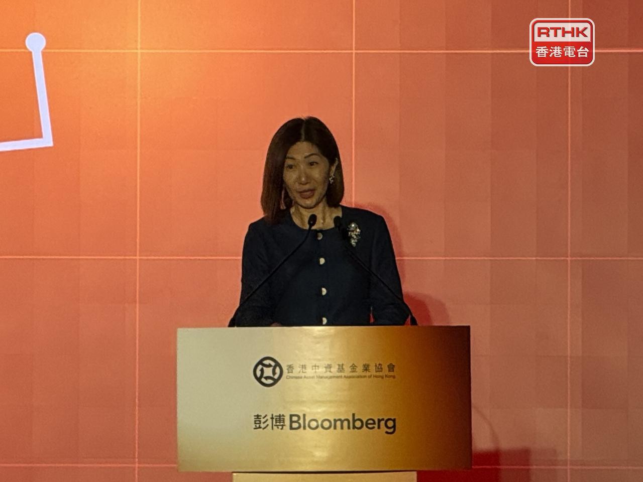 陳翊庭稱將逐步擴展綜合基金平台功能，加入結算和代理人服務。（任浩鋒攝）