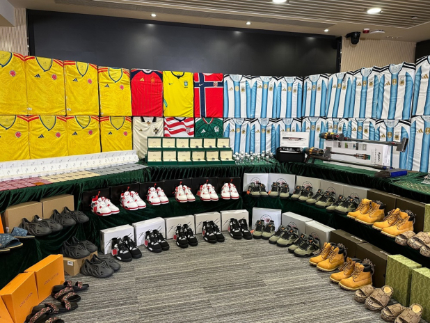 Customs officers seize counterfeit goods worth HK$64m