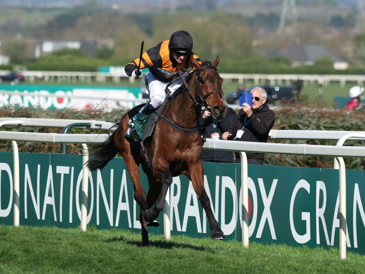 Patrick Mullins rides Nick Rockett to victory in last year's Grand National. File photo: Reuters