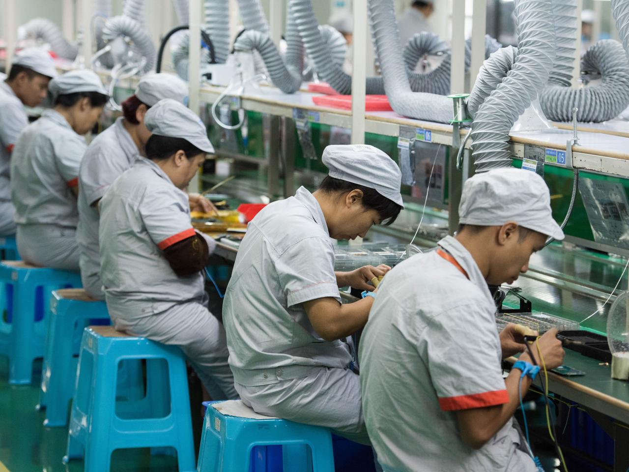 內地上月CPI按年升1%，PPI按年升0.5%，結束逾3年跌勢。（新華社資料圖片）