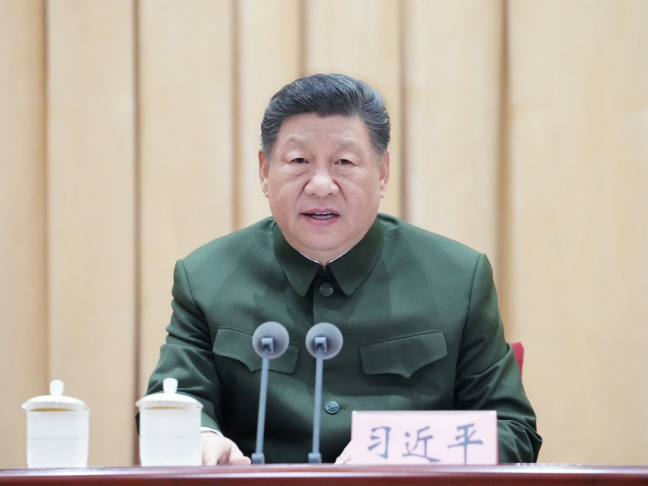 習近平（圖）在北京會見鄭麗文。（新華社資料圖片）