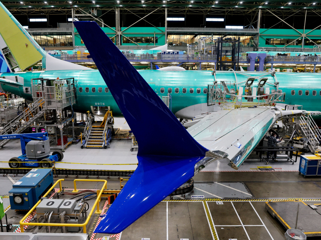 美國2月商用飛機訂單按月急挫28.6%，撇除飛機的非國防資本項目訂單按月升0.7%。（路透社資料圖片）