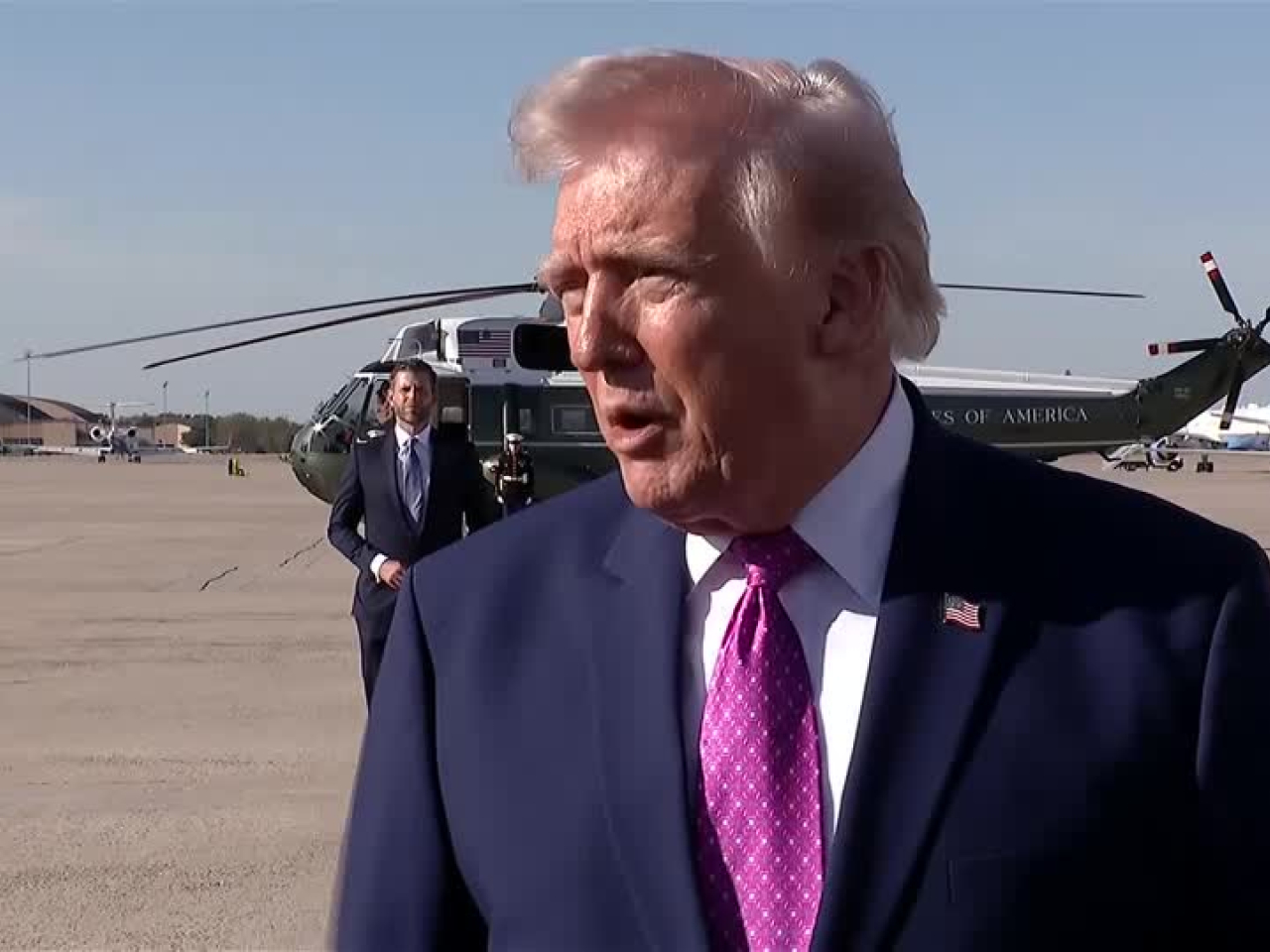 US President Donald Trump made the remarks ahead of talks in Islamabad between Iran and the US. Photo: Reuters