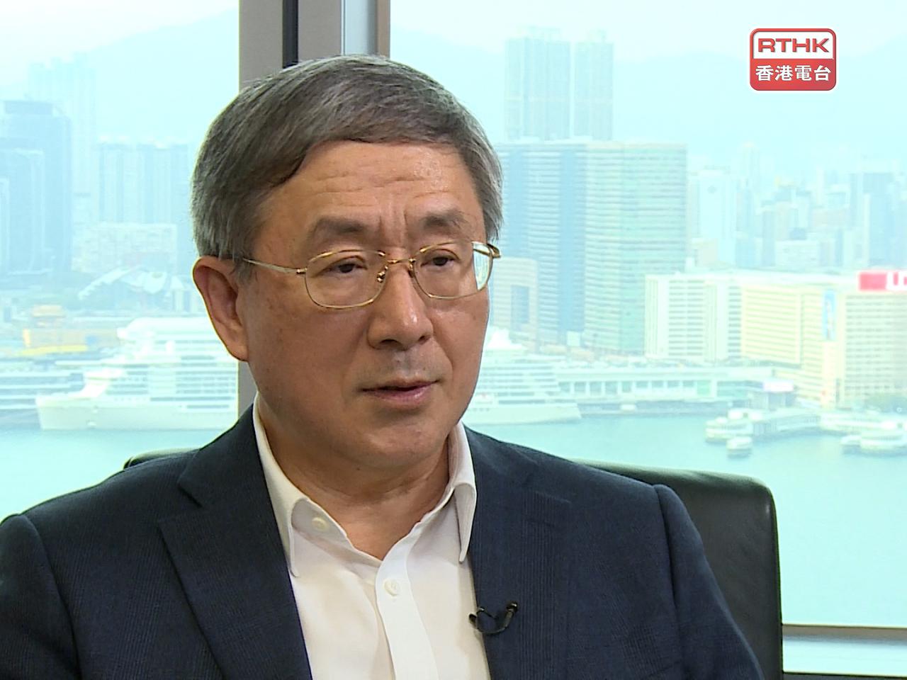 卓永興表示，特區政府將主動對接「十五五」規劃。（港台圖片）