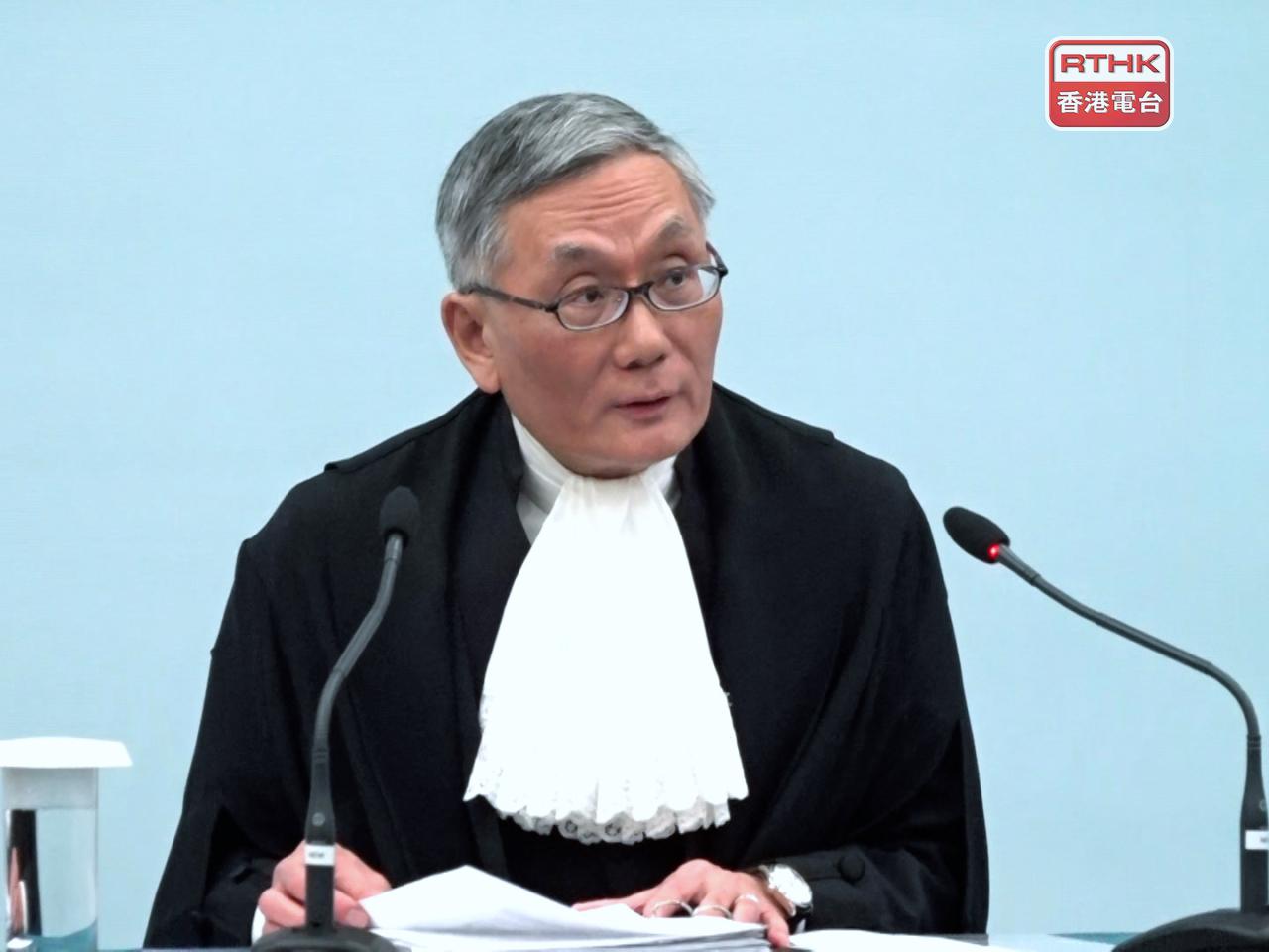 張舉能明日將率領司法機構代表團前往重慶和貴州訪問。（港台圖片）