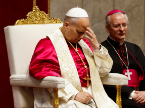 In fiery speech, Pope Leo says 'Enough to war!'