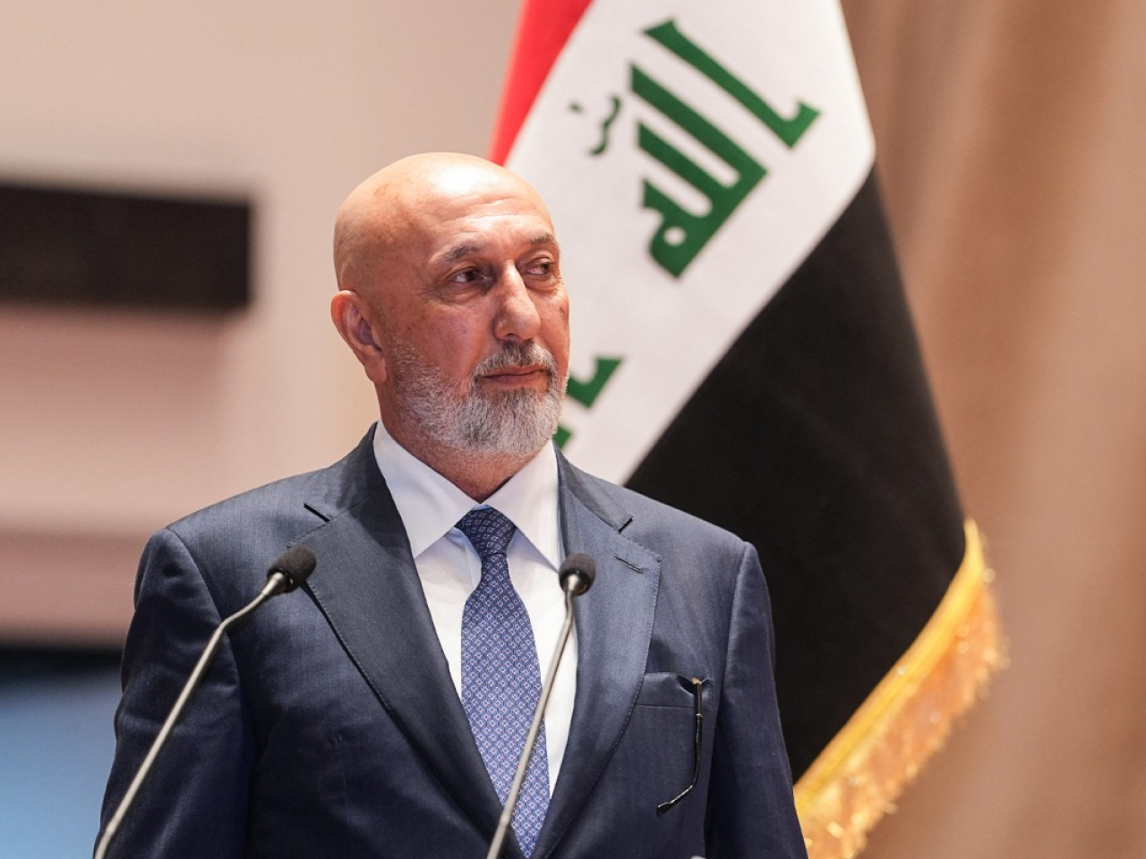 伊拉克前環境部長阿梅迪，當選新一任伊拉克總統。（法新社）