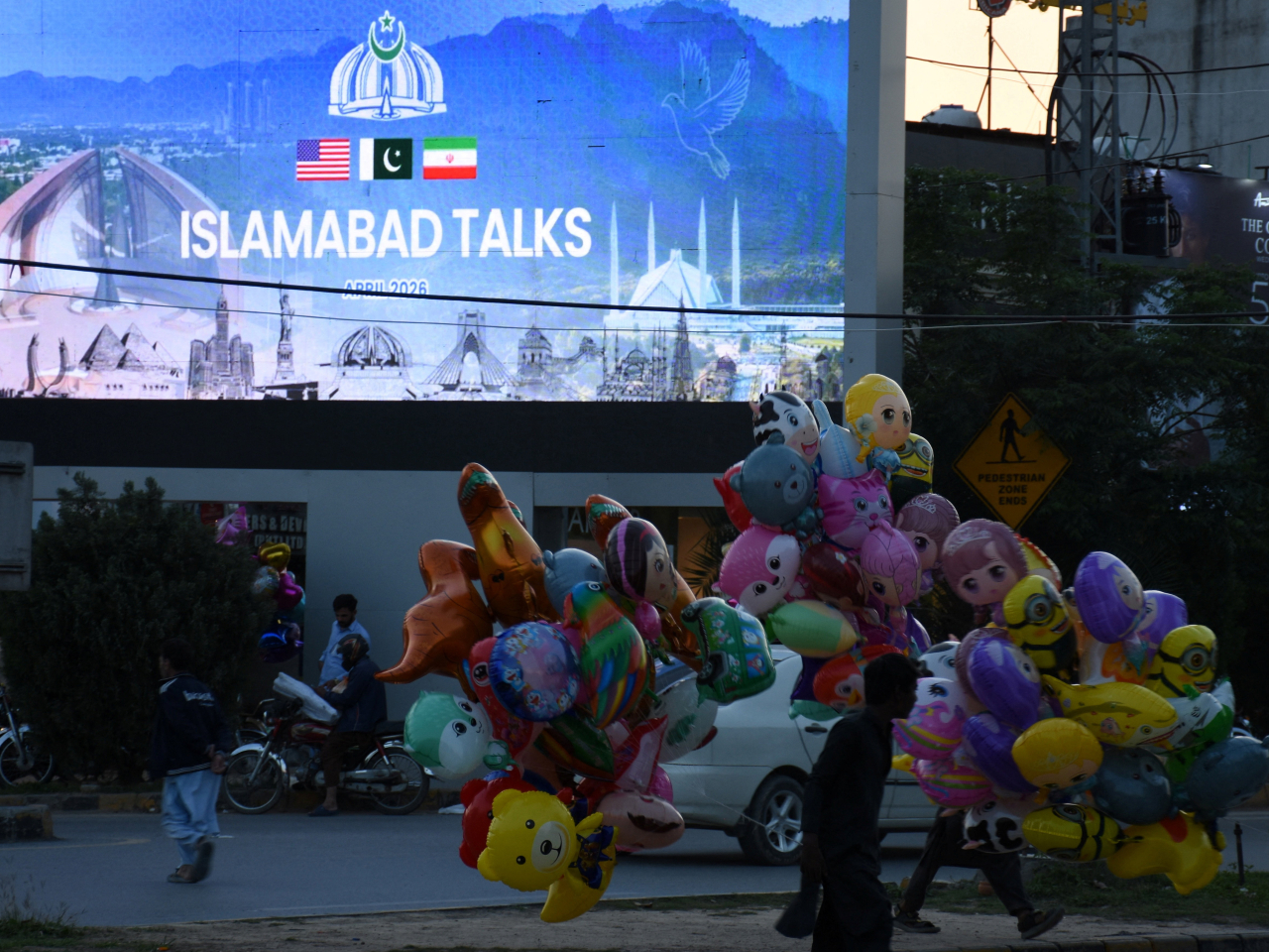 美國、伊朗和斡旋方巴基斯坦，在伊斯蘭堡舉行的第三輪面對面談判結束。（路透社資料圖片）