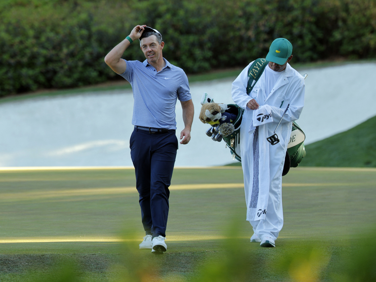 Rory Mcllroy's bid to win a successive Masters faltered during the third round at Augusta. Photo: Reuters