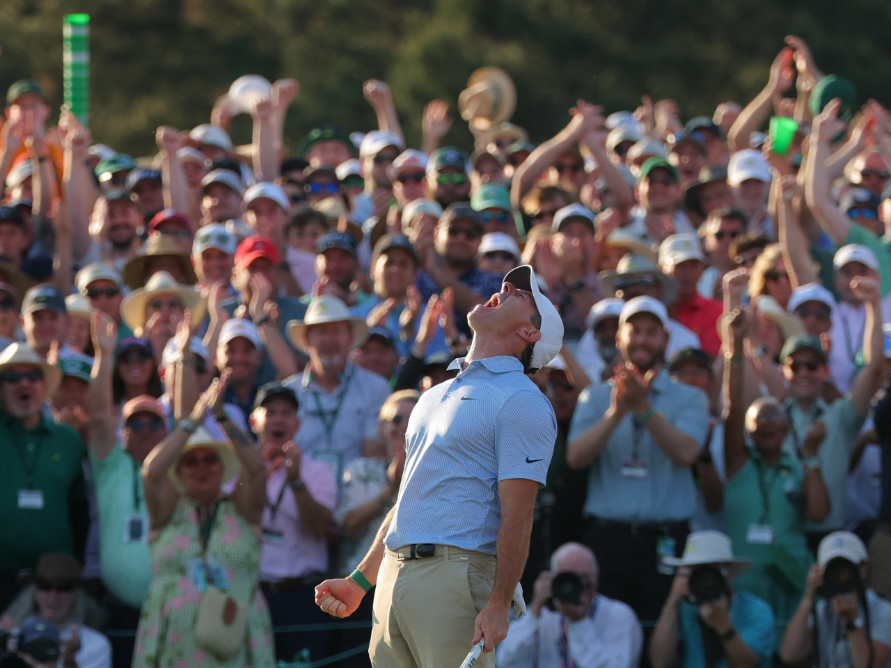 McIlroy is the first player since Tiger Woods to win back-to-back titles at Augusta National in 2001 and 2002. Photo: Reuters
