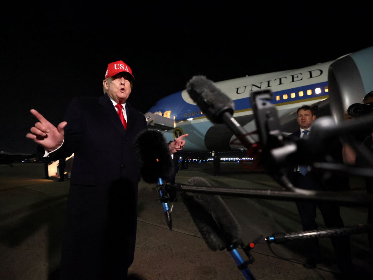 特朗普表示，並不在乎伊朗是否重返談判桌。（路透社）