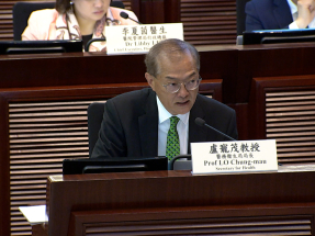 盧寵茂：本年度醫管局獲經常撥款1018億元　增加2.8%