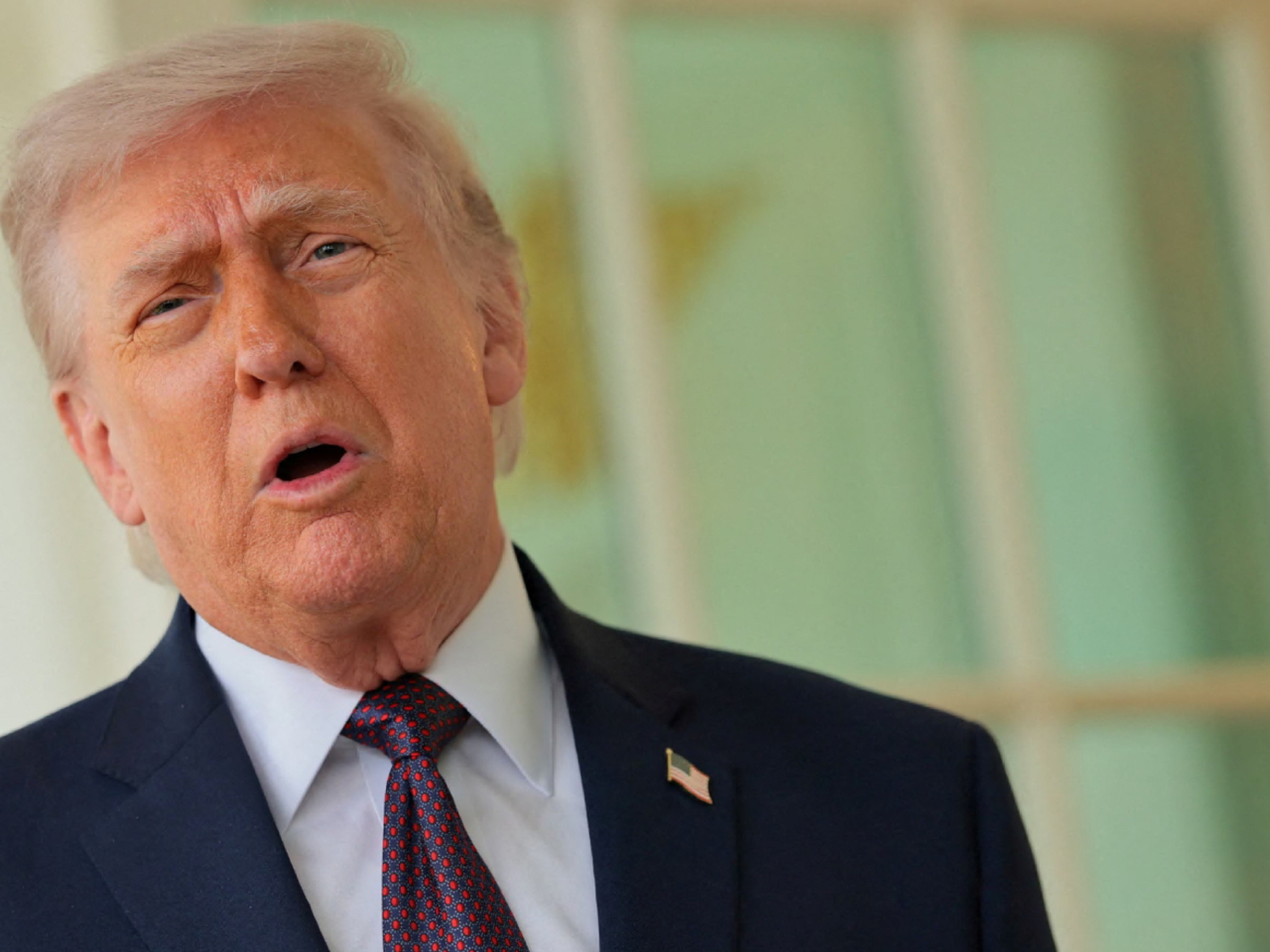 特朗普說自己正在改善別人的情況。（路透社）