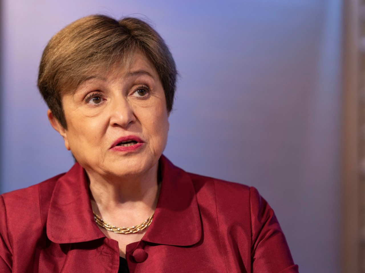 IMF總裁格奧爾基耶娃表示，如果中東戰爭在未來幾星期內結束，全球經濟仍能從這場衝擊中迅速恢復。（法新社資料圖片）