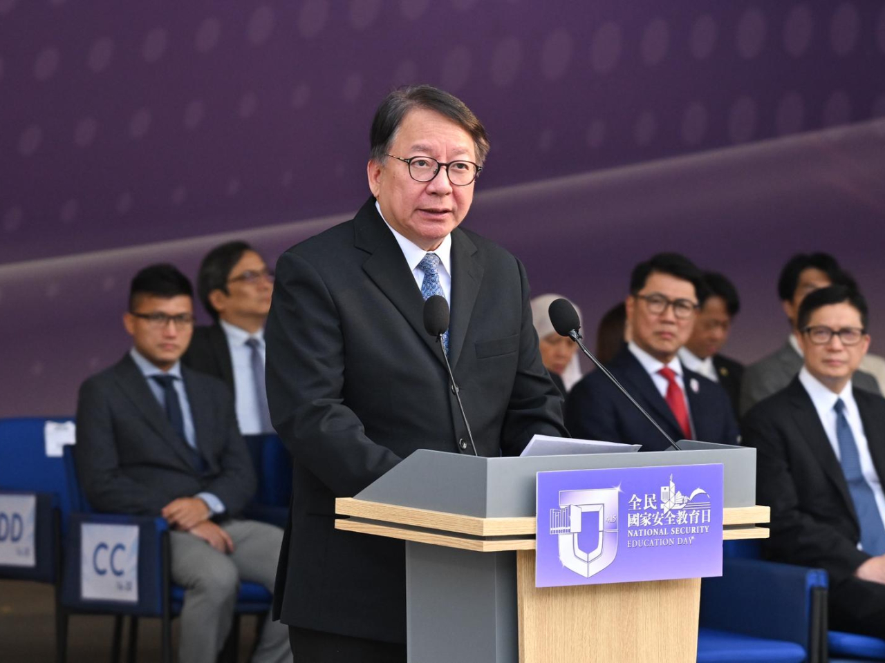 Eric Chan says the sense of mission and self-awareness on safeguarding national security has reached an unprecedented high. Photo courtesy of Information Services Department