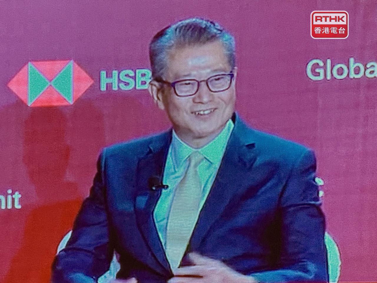 陳茂波稱過去數十年香港經歷起起跌跌，香港人都非常靈活，商界亦極具智慧。（趙嘉駿攝）